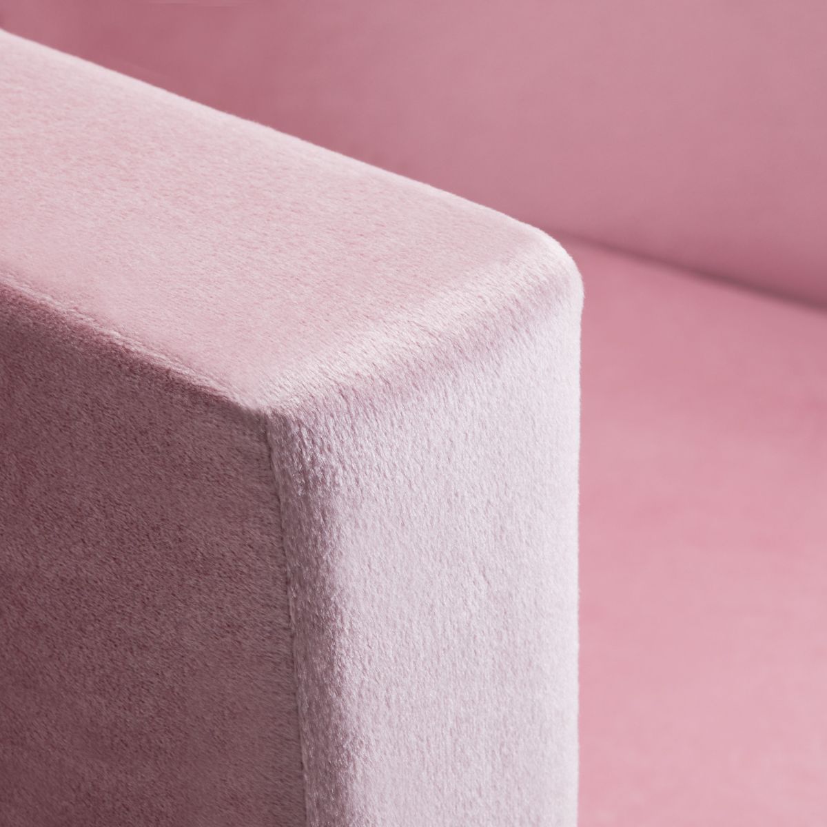 POLTRONA VELUDO OURO/ROSA