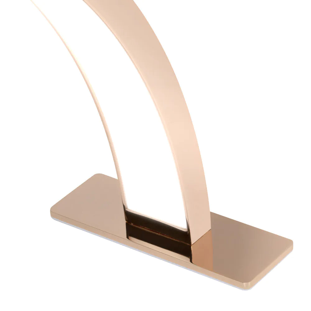 CANDEEIRO DE MESA GLOW ARCHE II COBRE DOURADO