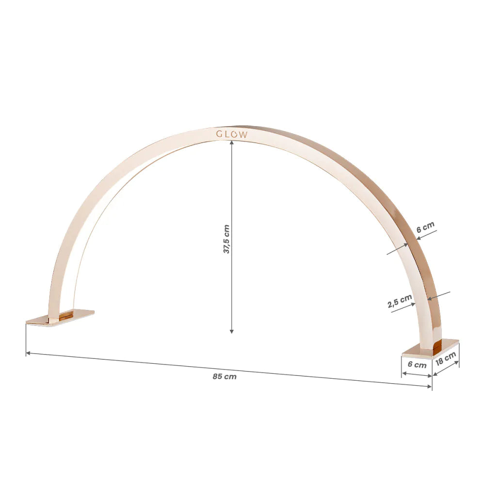 CANDEEIRO DE MESA GLOW ARCHE II COBRE DOURADO