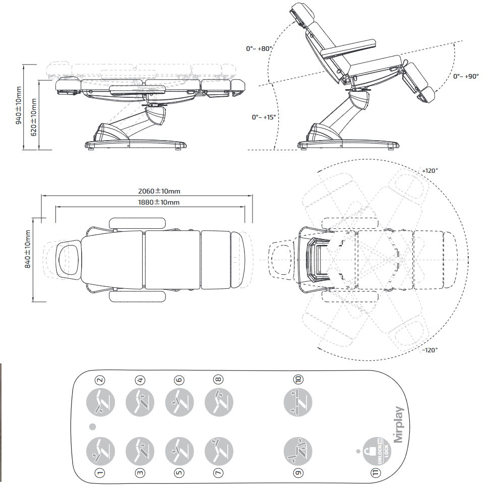 MARQUESA ELÉTRICA TRIPARTIDA ARIES 4 MOTORES