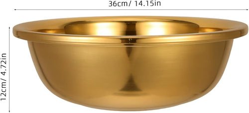 BACIA PEDICURE GOLD INOX