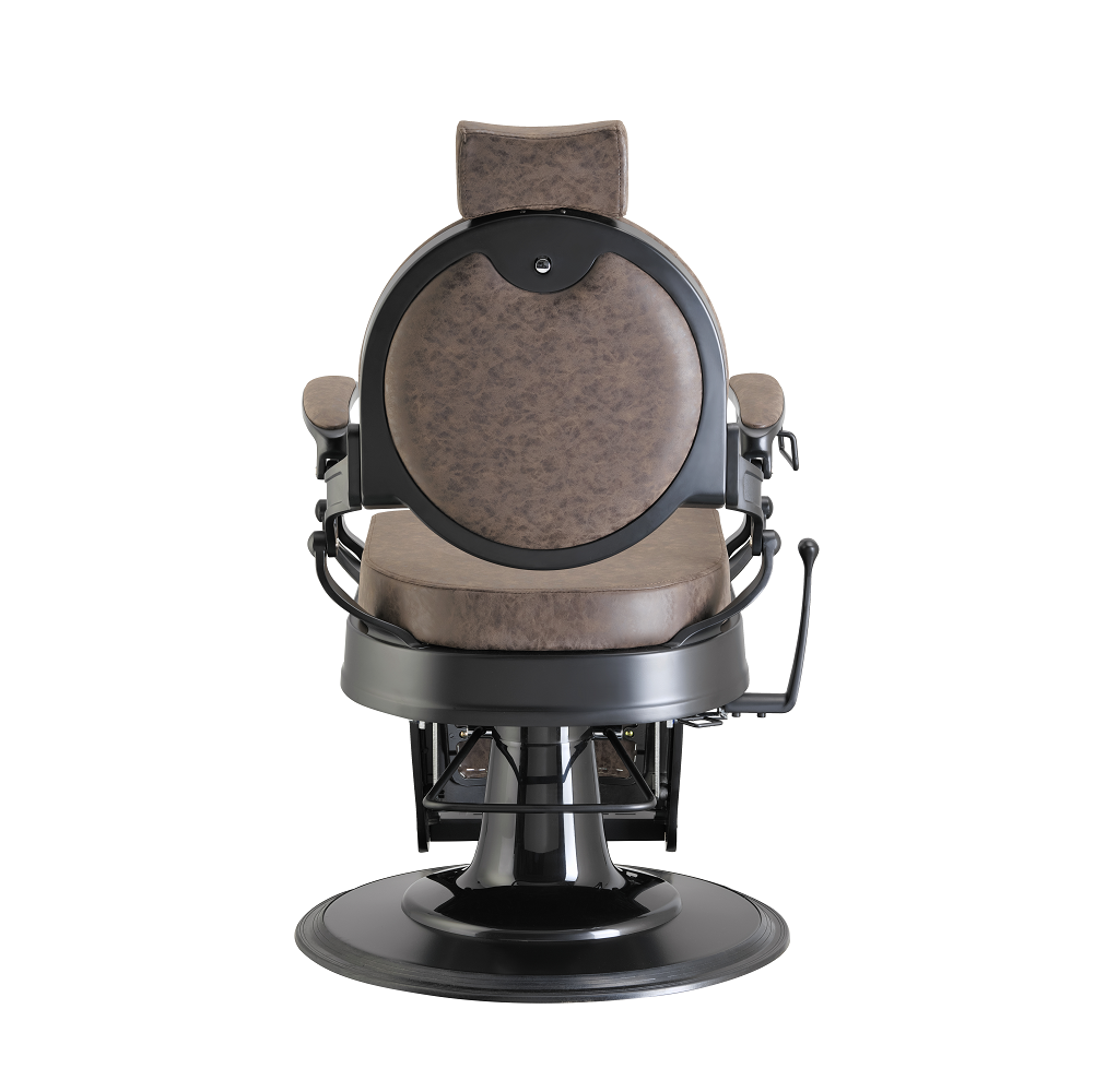 CADEIRA DE BARBEIRO BUZZ BLACK BROWN