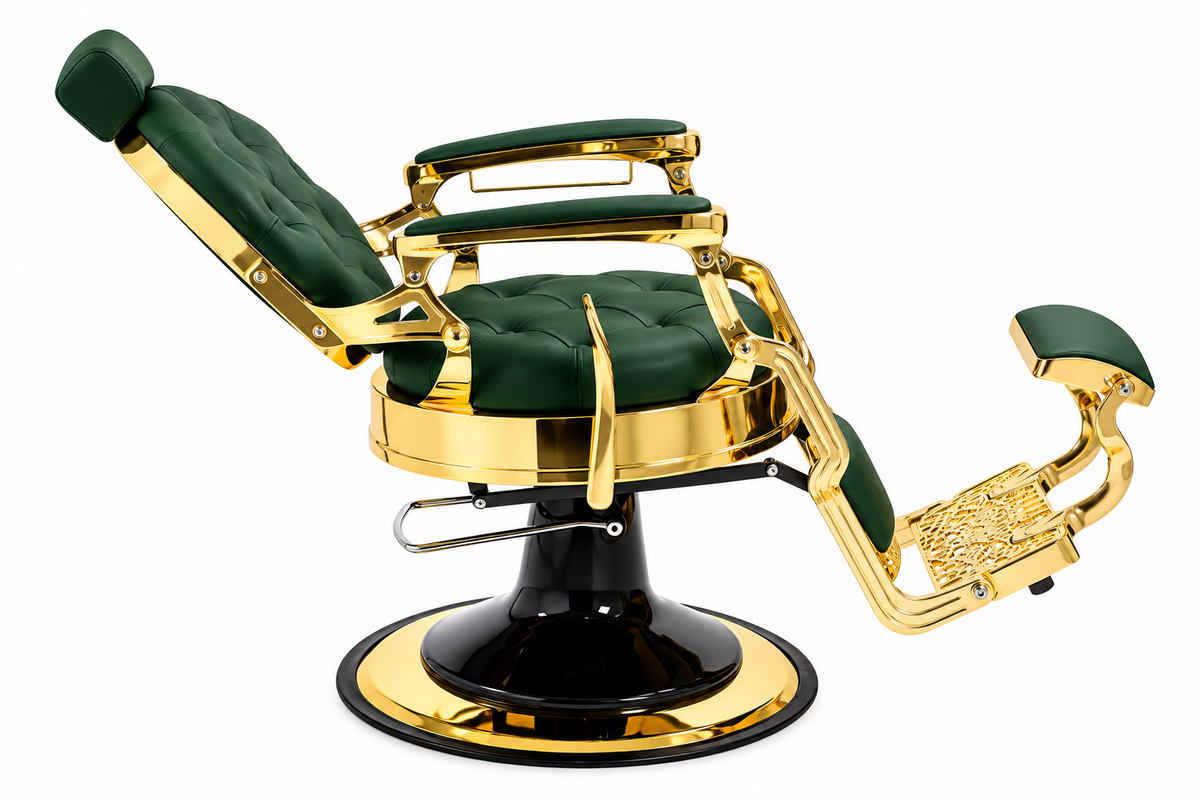 CADEIRA DE BARBEIRO MACK GOLD - GREN