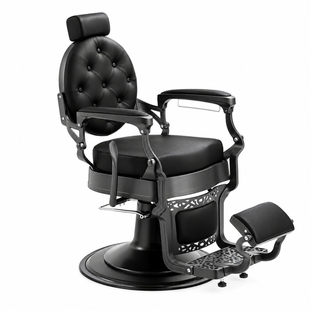 CADEIRA DE BARBEIRO  MAE BLACK - BLACK