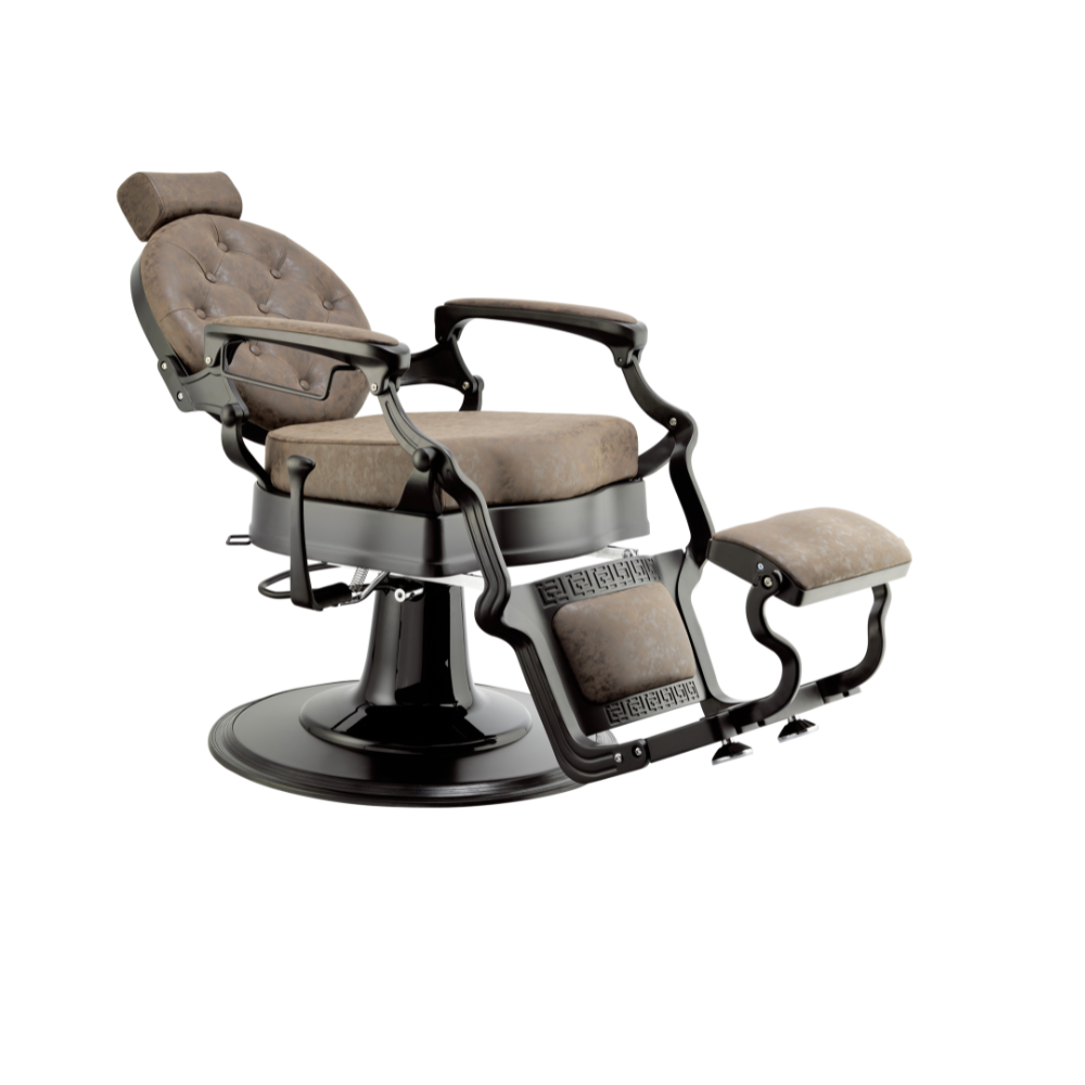 CADEIRA DE BARBEIRO MAE BLACK & BROWN