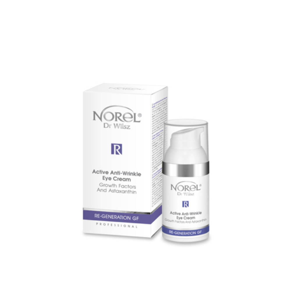 CREME ANTIRRUGAS ATIVO PARA OS OLHOS COM FATORES DE CRESCIMENTO E ASTAXANTINA 30ML - NOREL