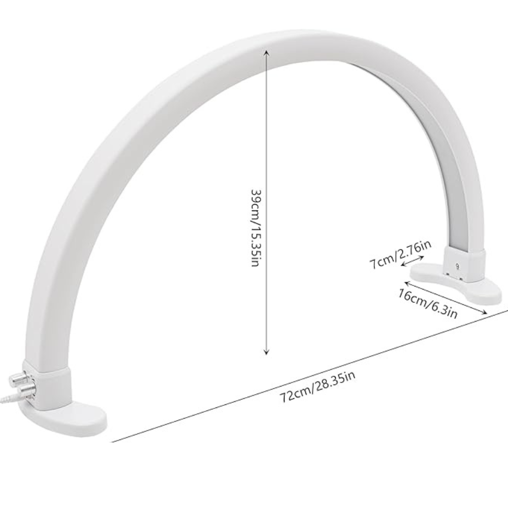 CANDEEIRO DE MESA LED MEIA LUA PARA PROFISSIONAIS DE BELEZA
