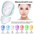 MÁSCARA FACIAL LED PARA ROSTO E PESCOÇO