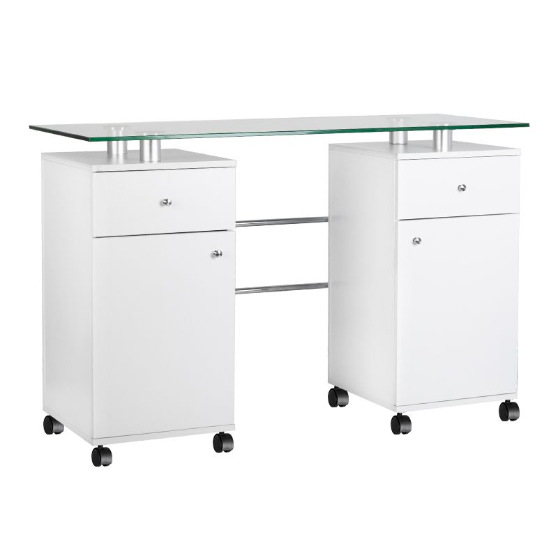 MESA MANICURE VIDRO MT-33