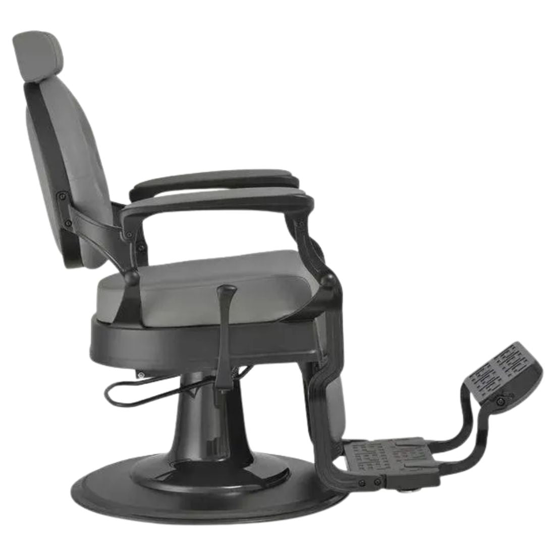CADEIRA DE BARBEIRO BUZZ BLACK GREY