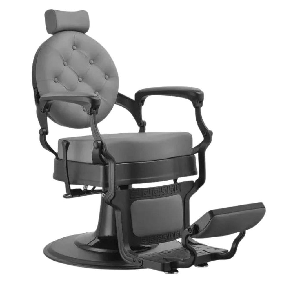 CADEIRA DE BARBEIRO BUZZ BLACK GREY
