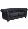 SOFÁ DE ESPERA CHESTERFIELD BLACK