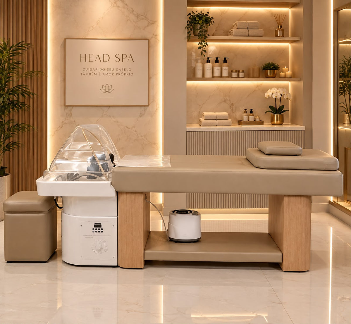 HEAD SPA PROFISSIONAL COM LAVATÓRIO NUKI