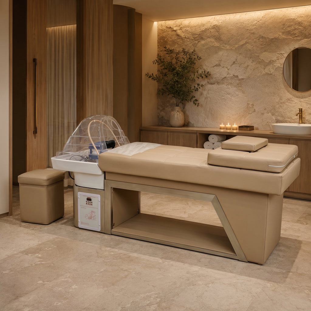 HEAD SPA PROFISSIONAL COM LAVATÓRIO INTEGRADO E TERAPIA CAPILAR AIKA