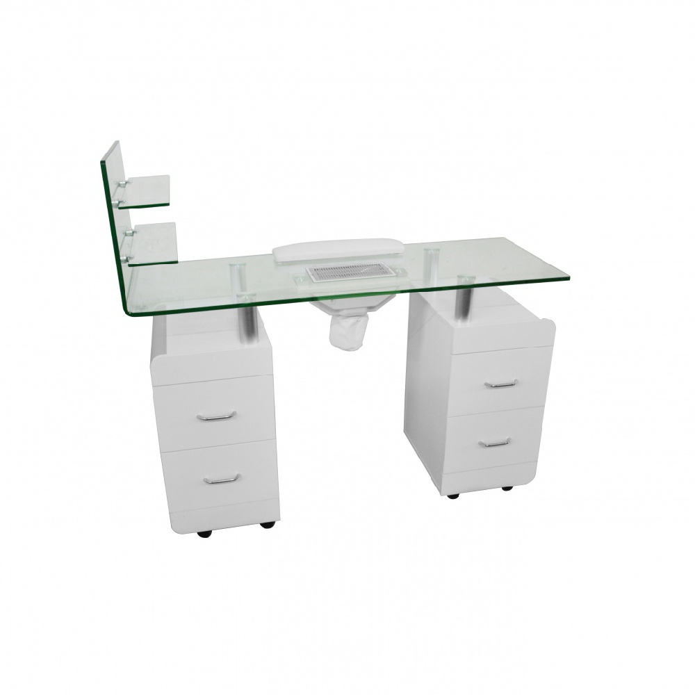 MESA MANICURE 4 GAVETAS + ASPIRADOR PEZI